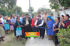 Inaugura alcalde de Ixcatepec rehabilitación del Centro de Salud de El Mezquite