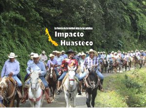Participa alcalde de Chicontepec en una gran cabalgata en honor a San Francisco de Asís, en Zonzonapa