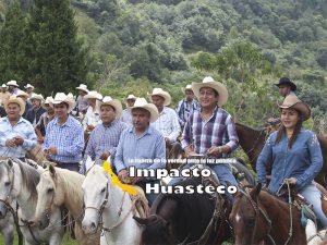Participa alcalde de Chicontepec en una gran cabalgata en honor a San Francisco de Asís, en Zonzonapa