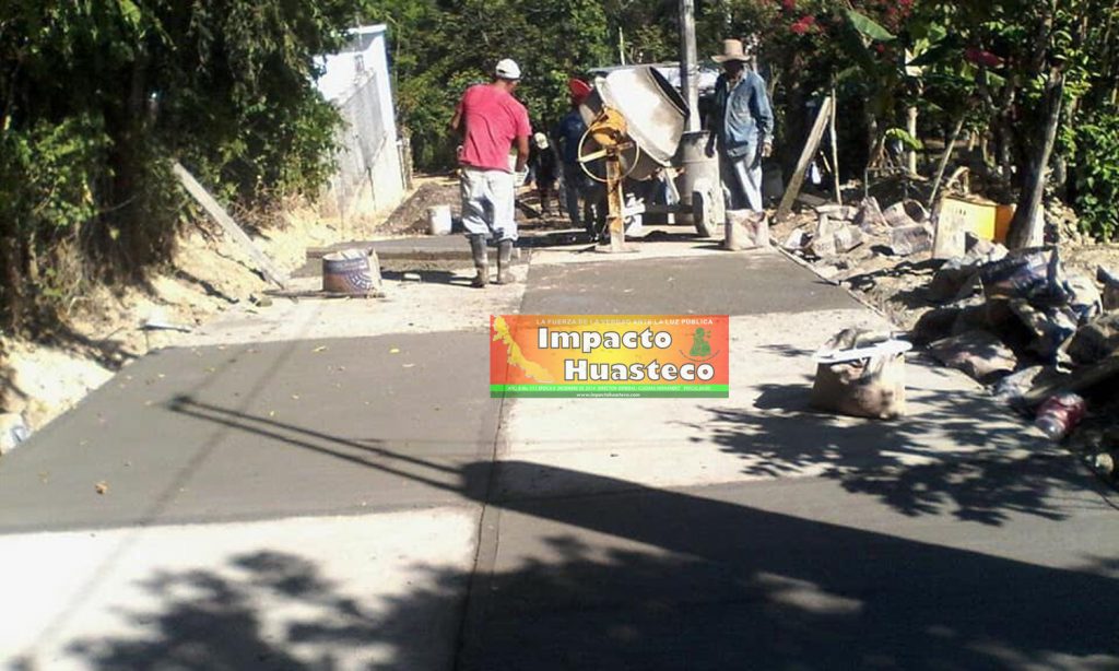 Concluye importante calle en la comunidad Mesa del Anono