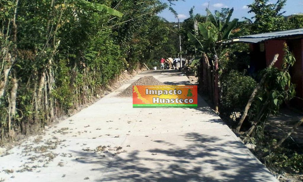 Concluye importante calle en la comunidad Mesa del Anono