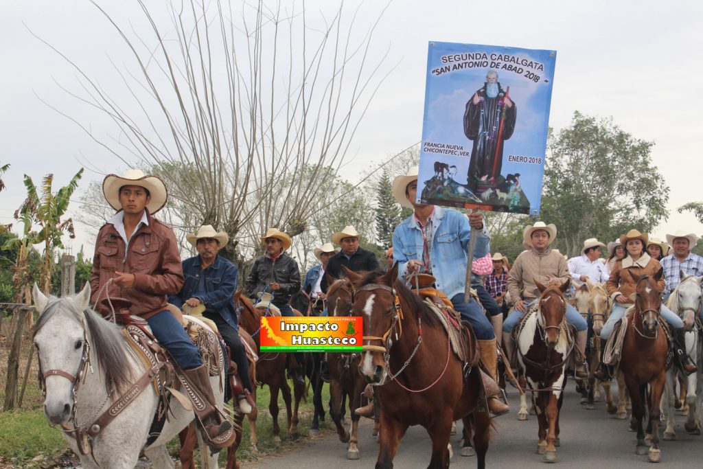 Celebran segunda cabalgata de la amistad en honor a San Antonio de Abad en Francia Nueva