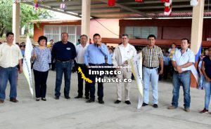 Da David Guzmán banderazo de inicio a la construcción de un comedor escolar en la Encarnación Olivares 