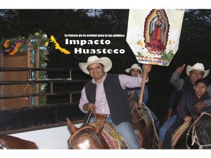 Con gran cabalgata celebran grandiosa fiesta patronal en honor a la Virgen Santa María de Guadalupe en Ixcatepec